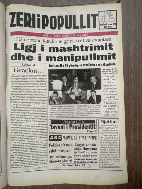 Zëri i Popullit 1996-01-28