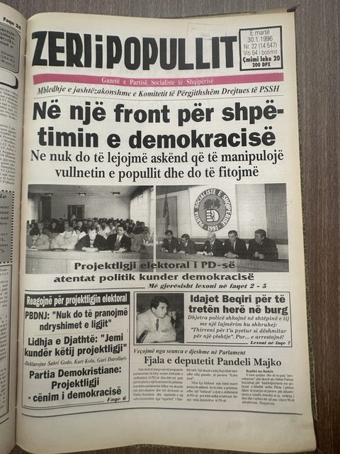 Zëri i Popullit 1996-01-30