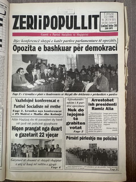 Zëri i Popullit 1996-02-03