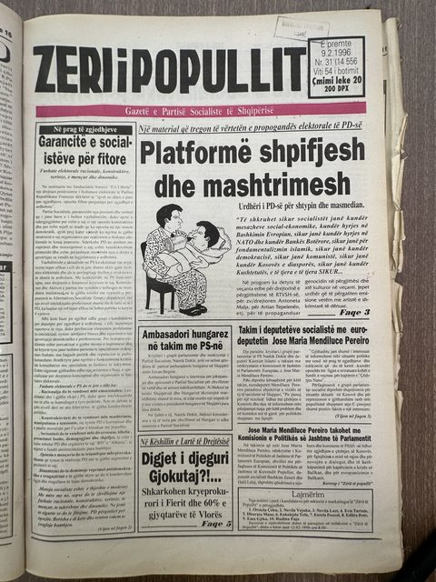 Zëri i Popullit 1996-02-09