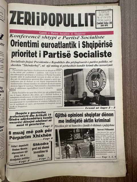 Zëri i Popullit 1996-02-28
