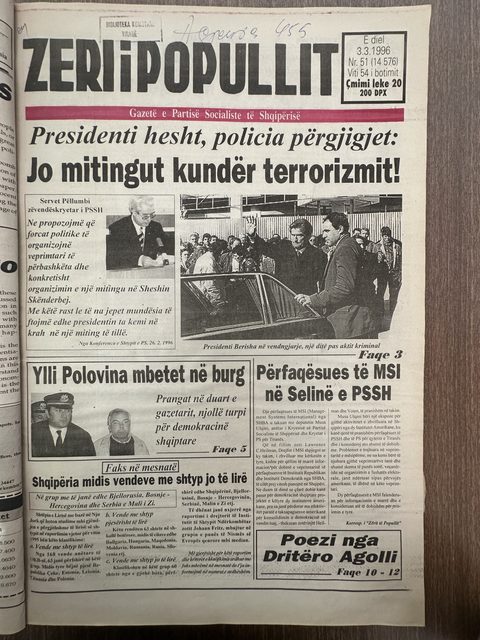 Zëri i Popullit 1996-03-03