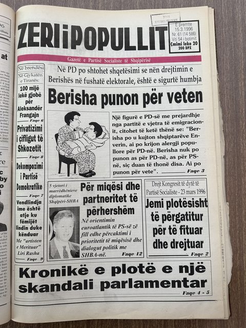 Zëri i Popullit 1996-03-15