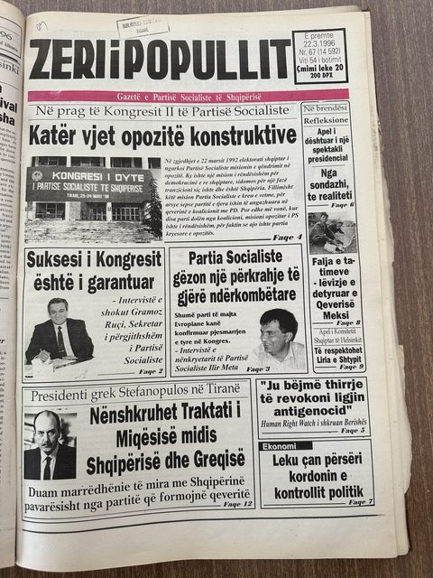 Zëri i Popullit 1996-03-22