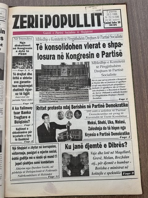 Zëri i Popullit 1996-03-29