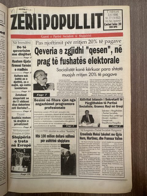 Zëri i Popullit 1996-04-03
