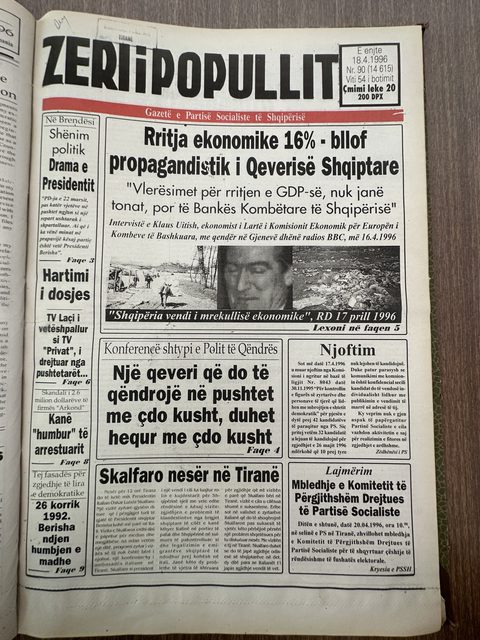 Zëri i Popullit 1996-04-18