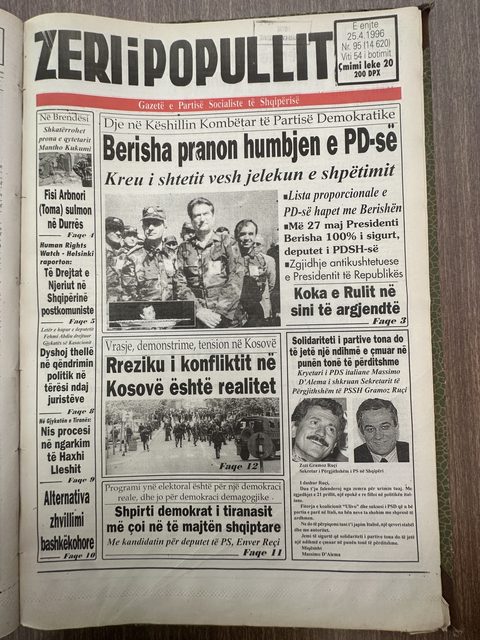Zëri i Popullit 1996-04-25