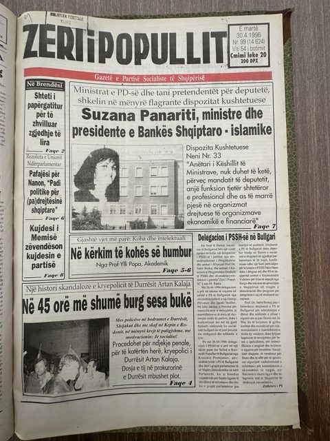 Zëri i Popullit 1996-04-30