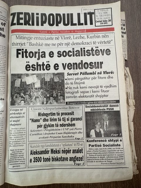 Zëri i Popullit 1996-05-08