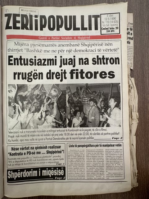 Zëri i Popullit 1996-05-12