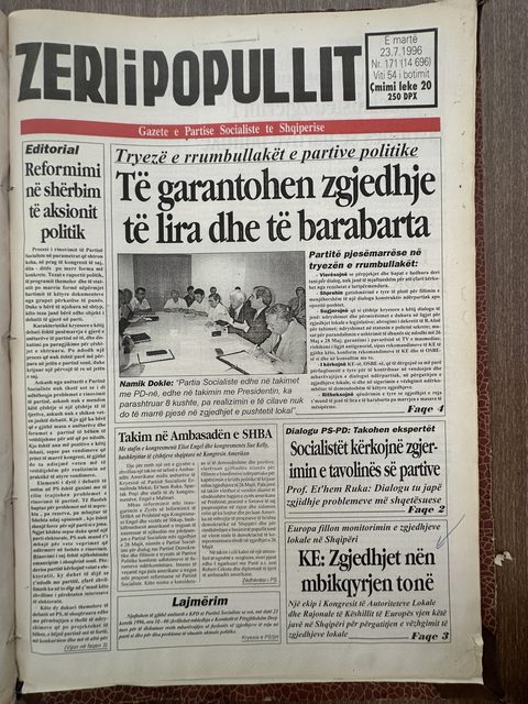 Zëri i Popullit 1996-07-23
