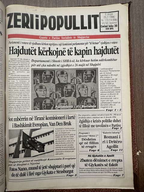 Zëri i Popullit 1996-07-25