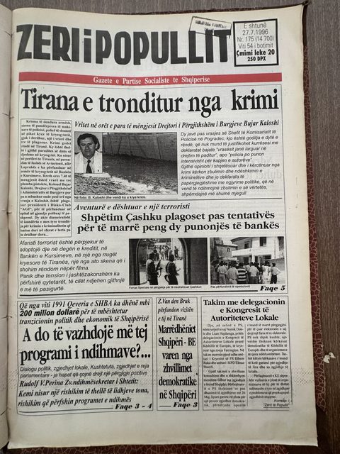Zëri i Popullit 1996-07-27