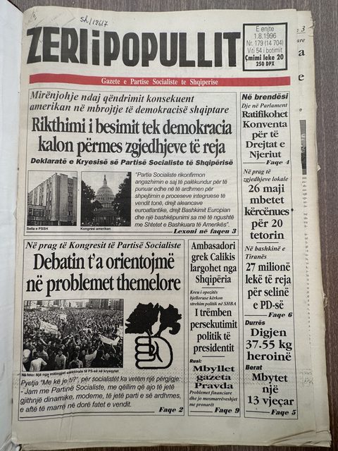Zëri i Popullit 1996-08-01