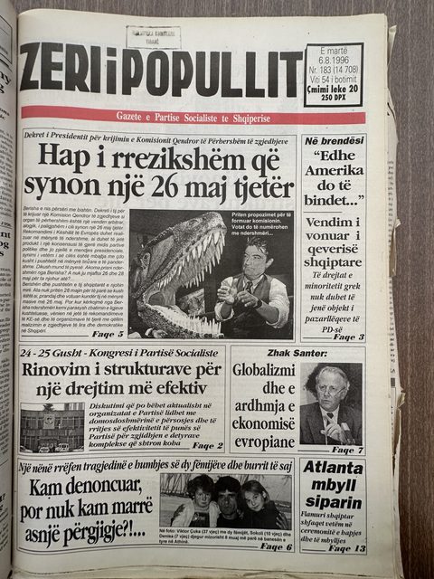 Zëri i Popullit 1996-08-06