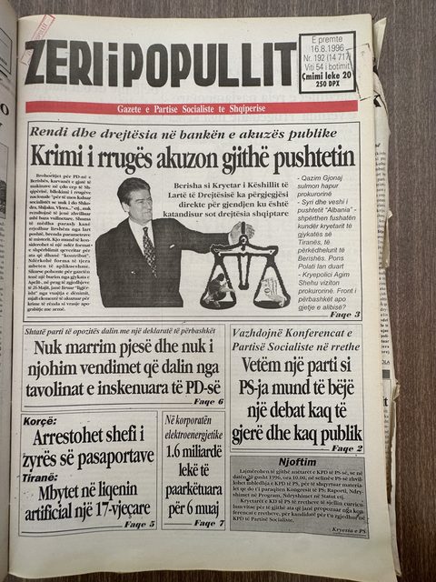 Zëri i Popullit 1996-08-16