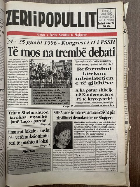 Zëri i Popullit 1996-08-20