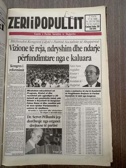 Zëri i Popullit 1996-08-27