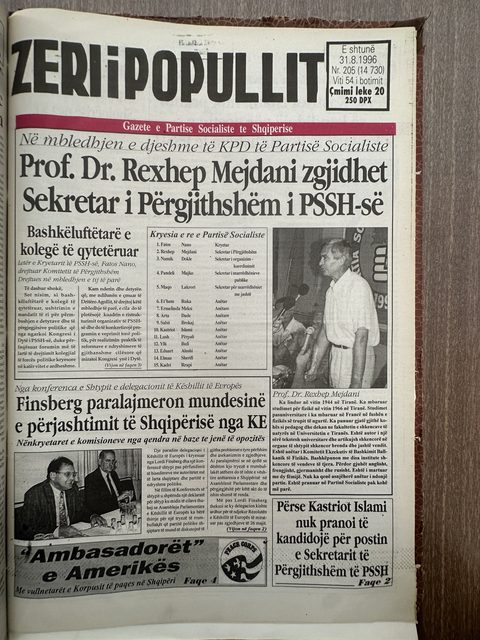 Zëri i Popullit 1996-08-31