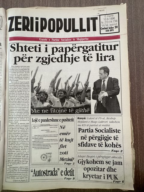 Zëri i Popullit 1996-09-10