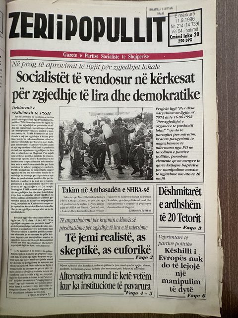 Zëri i Popullit 1996-09-11