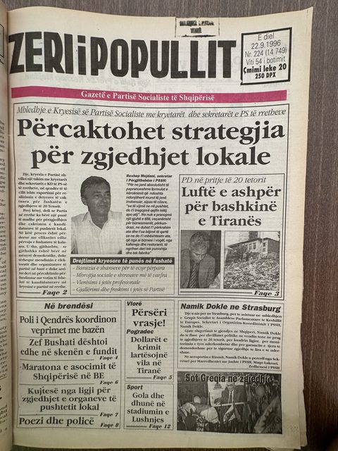 Zëri i Popullit 1996-09-22