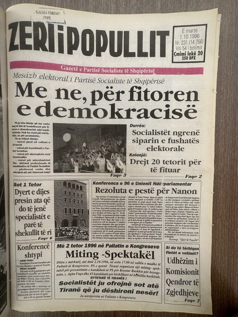 Zëri i Popullit 1996-10-01