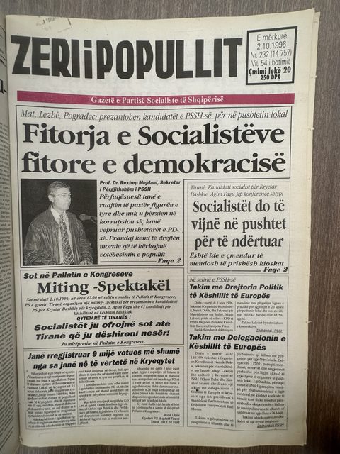 Zëri i Popullit 1996-10-02