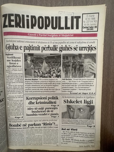 Zëri i Popullit 1996-10-08