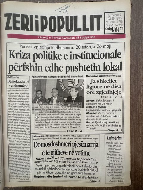 Zëri i Popullit 1996-10-23