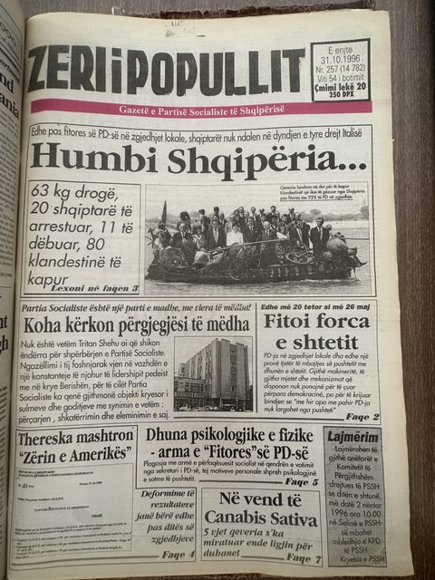Zëri i Popullit 1996-10-31
