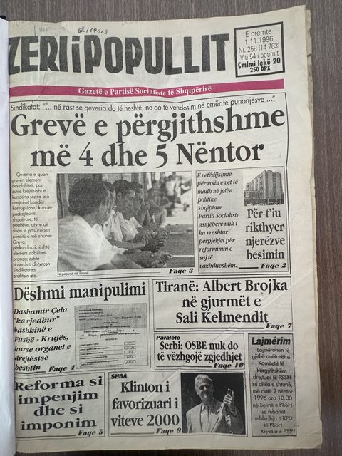 Zëri i Popullit 1996-11-01