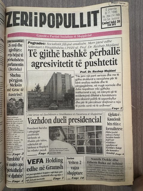 Zëri i Popullit 1996-11-08