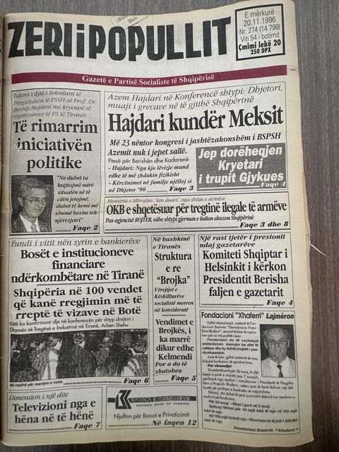 Zëri i Popullit 1996-11-20