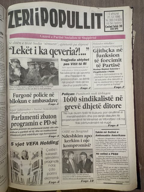 Zëri i Popullit 1996-12-21