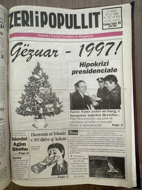 Zëri i Popullit 1996-12-31