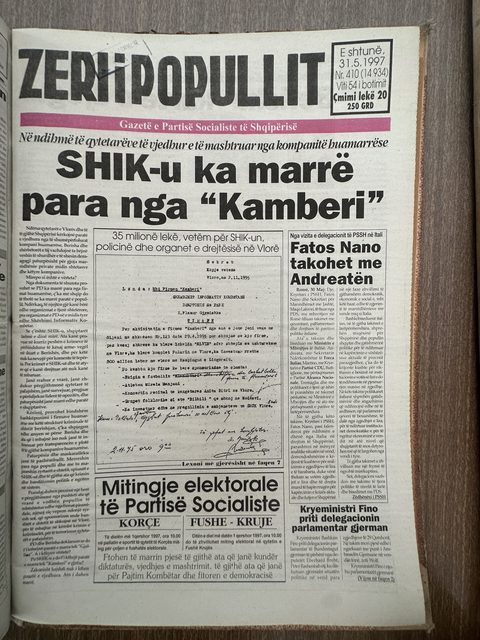 Zëri i Popullit 1997-05-31
