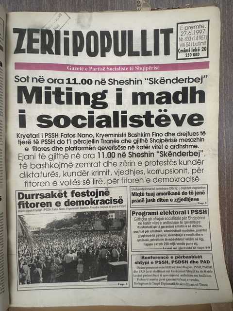 Zëri i Popullit 1997-06-27