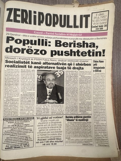 Zëri i Popullit 1997-06-29