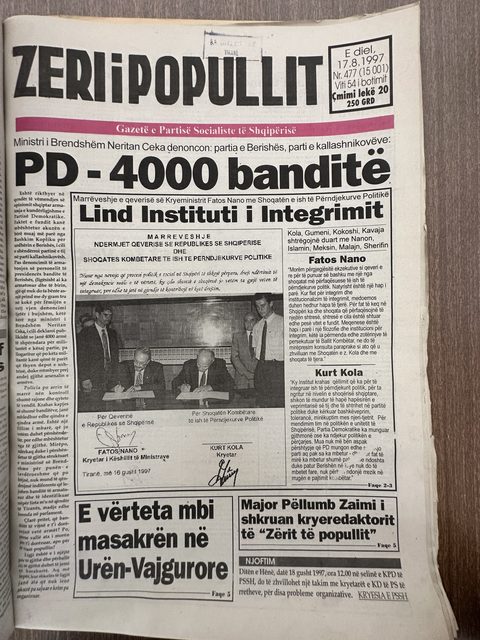 Zëri i Popullit 1997-08-17