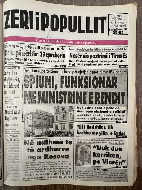 Zëri i Popullit 1998-06-07