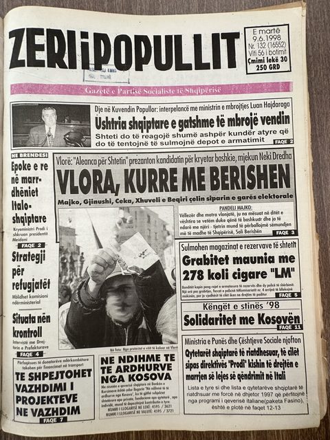 Zëri i Popullit 1998-06-09