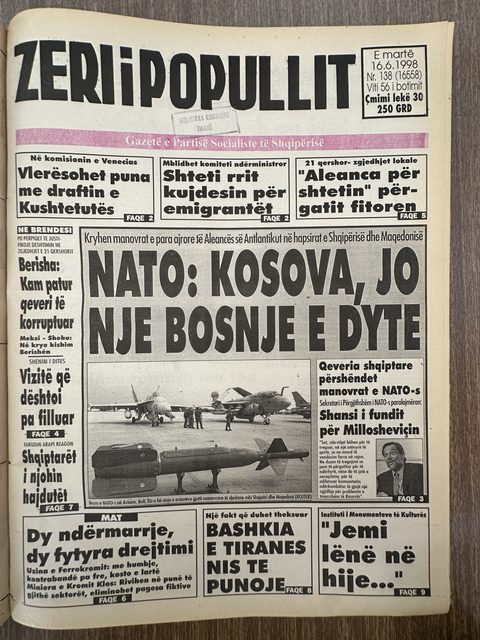 Zëri i Popullit 1998-06-16