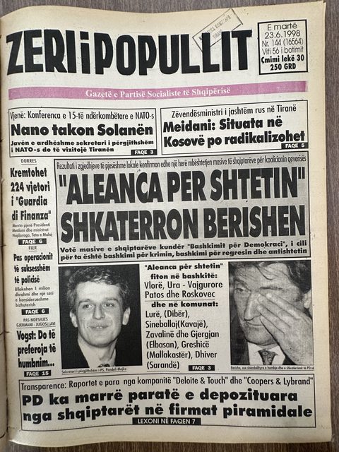 Zëri i Popullit 1998-06-23
