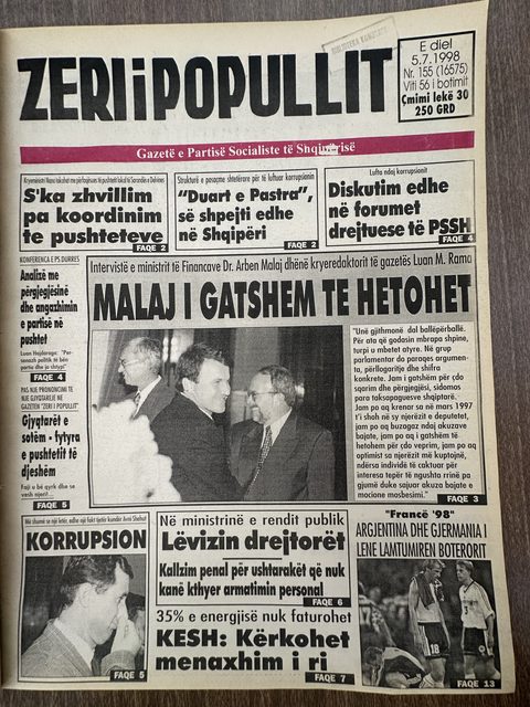 Zëri i Popullit 1998-07-05