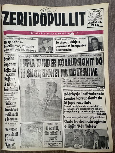 Zëri i Popullit 1998-07-08