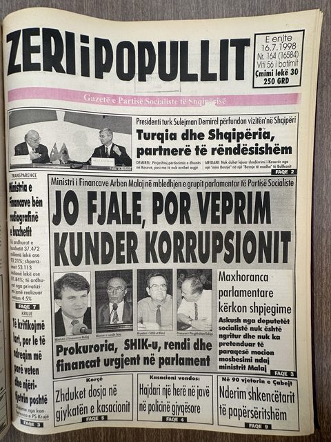 Zëri i Popullit 1998-07-16
