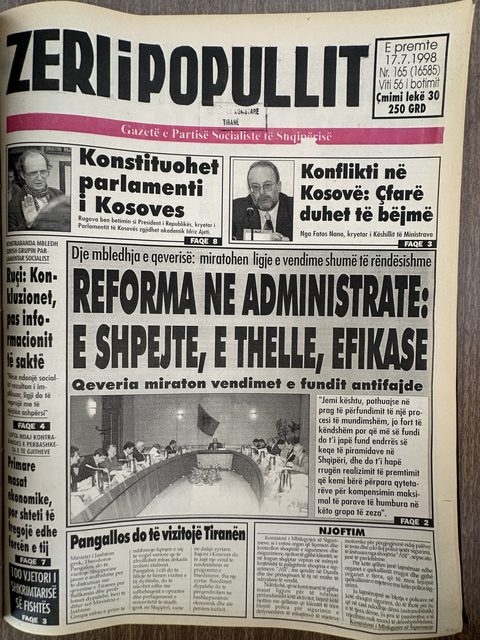 Zëri i Popullit 1998-07-17