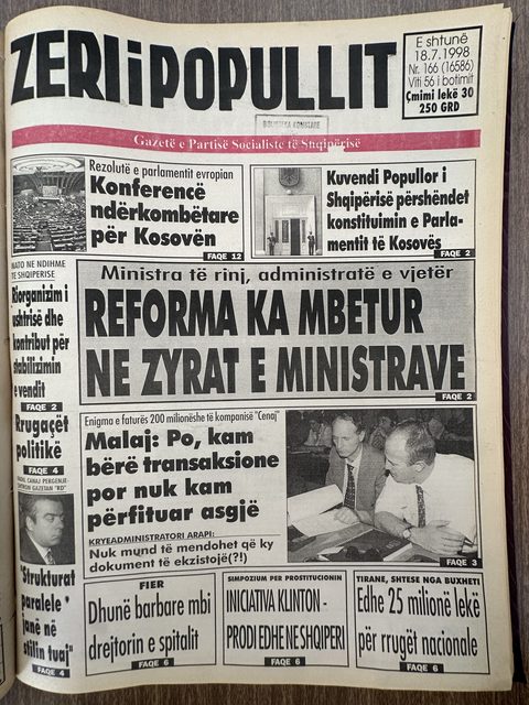 Zëri i Popullit 1998-07-18